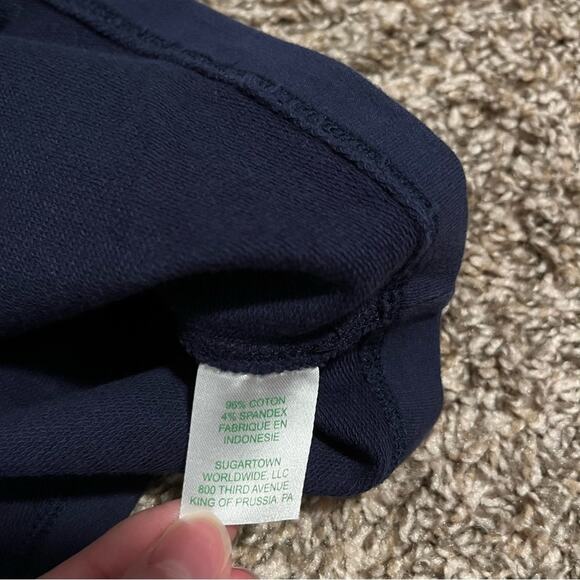 Lilly Pulitzer Callista Lace Embroidered Zip Front High Neck Shift Dress Navy - Picture 8 of 12